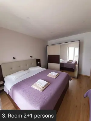 Krevet ili kreveti u jedinici u objektu Apartmens Beach house