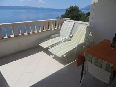 Balkon ili terasa u objektu Apartments by the sea Brela, Makarska - 13052