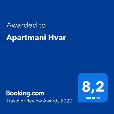 Certifikat, nagrada, logo ili neki drugi dokument izložen u objektu Apartmani Račić