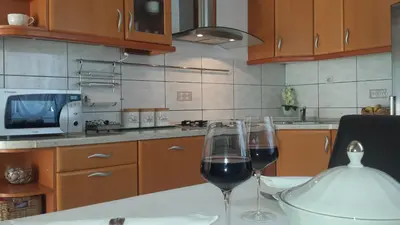 Kuhinja ili čajna kuhinja u objektu Apartments Sena