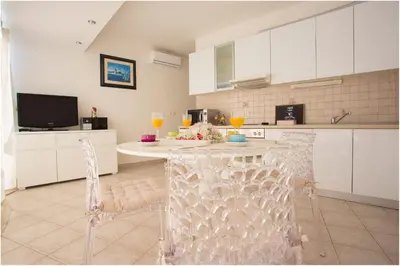 Kuhinja ili čajna kuhinja u objektu Apartments Maja