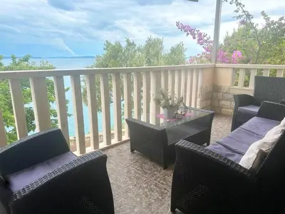 Balkon ili terasa u objektu SUPER HORIZONT- Sea View Apartments with private Jacuzzi time & Free Parking