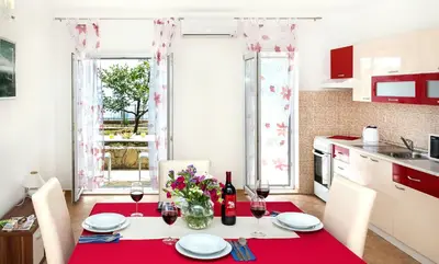 Kuhinja ili čajna kuhinja u objektu Apartmani AMI