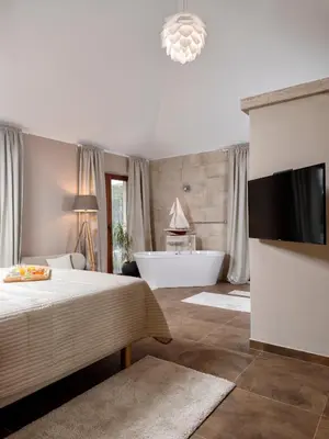 TV i/ili zabavni centar u objektu Luxury Villa Hvar Enigma with Pool