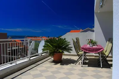 Balkon ili terasa u objektu Apartments by the sea Makarska - 15200