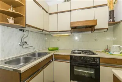 Kuhinja ili čajna kuhinja u objektu Seaview Escape Stanići