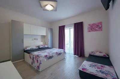 Krevet ili kreveti u jedinici u objektu Apartman M&S s bazenom Split - Podstrana