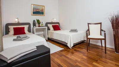 Krevet ili kreveti u jedinici u objektu apartman ami