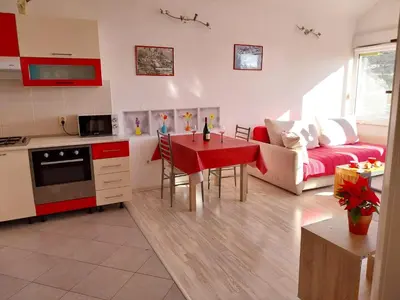 Kuhinja ili čajna kuhinja u objektu Seaview apartment