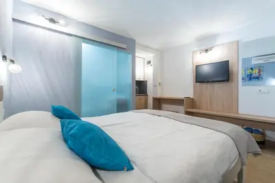 TV i/ili zabavni centar u objektu Beachfront Apartments Zanic