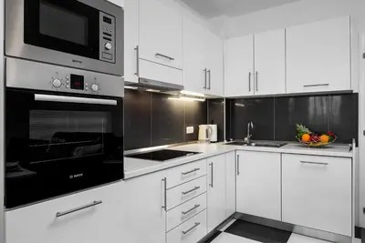 Kuhinja ili čajna kuhinja u objektu Lotus Apartman