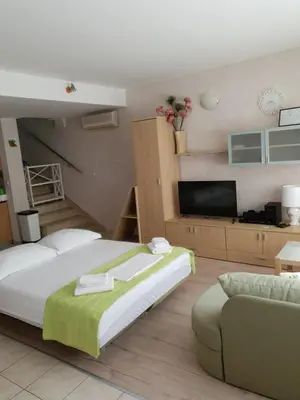 Krevet ili kreveti u jedinici u objektu App 2+2 Nizic