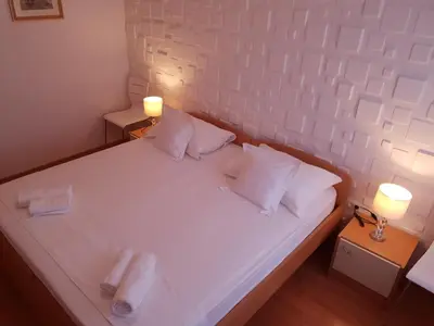 Krevet ili kreveti u jedinici u objektu App 2+2 Nizic