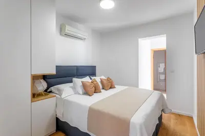 Krevet ili kreveti u jedinici u objektu Apartment Amos with Private Pool
