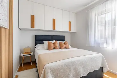 Krevet ili kreveti u jedinici u objektu Apartment Amos with Private Pool