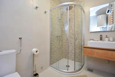 Kupaonica u objektu Apartment Amos with Private Pool