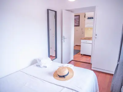 Krevet ili kreveti u jedinici u objektu Pinna Apartments Hvar