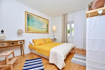 Krevet ili kreveti u jedinici u objektu Apartment Pepica with sea view