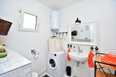 Kupaonica u objektu Apartment Pepica with sea view