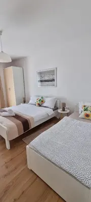 Krevet ili kreveti u jedinici u objektu Matea Apartments Milna