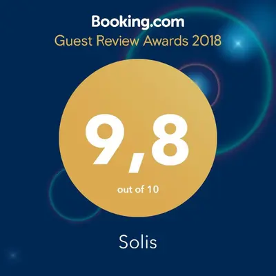 Certifikat, nagrada, logo ili neki drugi dokument izložen u objektu Solis