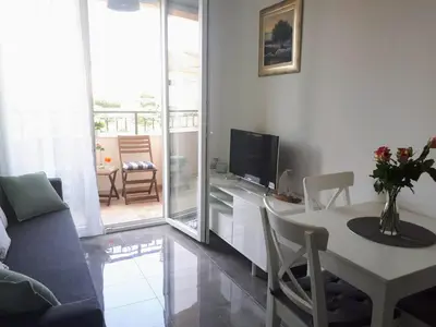TV i/ili zabavni centar u objektu Apartment ENI with garage parking