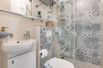 Kupaonica u objektu Sunny New Hideaway Near the Beach on the Island of Hvar