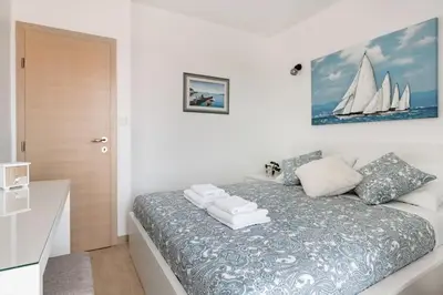 Krevet ili kreveti u jedinici u objektu Sunny New Hideaway Near the Beach on the Island of Hvar