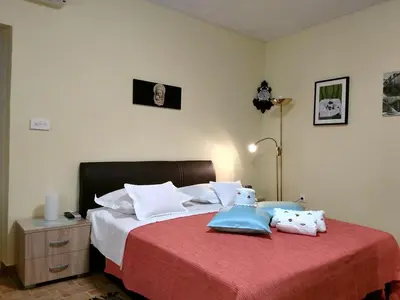 Krevet ili kreveti u jedinici u objektu Apartments by the sea Baska Voda, Makarska - 15632