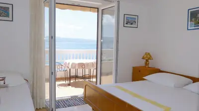 Krevet ili kreveti u jedinici u objektu Beach front apartments Balica Rat