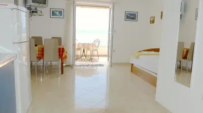 Krevet ili kreveti u jedinici u objektu Beach front apartments Balica Rat