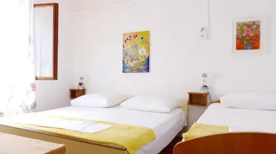 Krevet ili kreveti u jedinici u objektu Beach front apartments Balica Rat