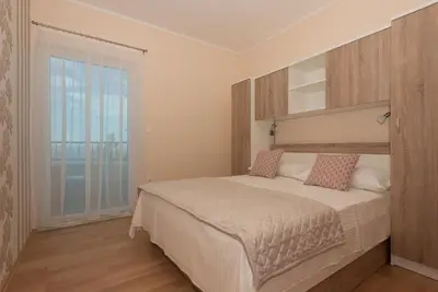 Krevet ili kreveti u jedinici u objektu Apartmani Stella Maris