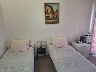 Krevet ili kreveti u jedinici u objektu Pension Oaza