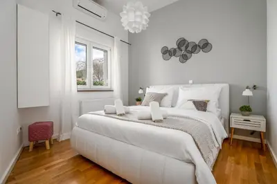 Krevet ili kreveti u jedinici u objektu Villa Delmati