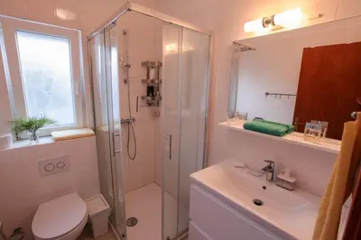 Kupaonica u objektu Beach House Albertina