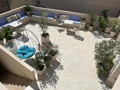 Popločani dio dvorišta ili vanjski dio objekta Villa de Blue-Rooftop pool & Jacuzzi