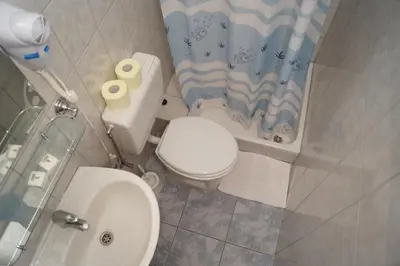 Kupaonica u objektu Studio Apartments Marija with private parking