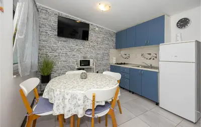 Kuhinja ili čajna kuhinja u objektu One-Bedroom Apartment In Suhi Potok-Jesenice
