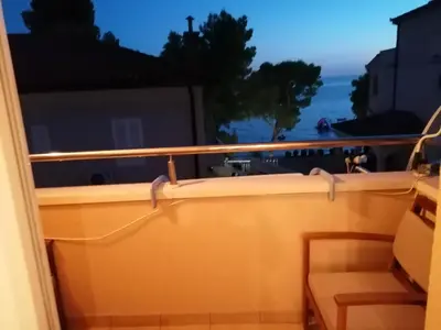 Balkon ili terasa u objektu Apartman Magdalena Galileo sa pogledom na more i plazu