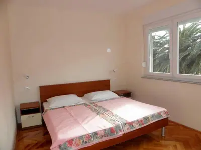 Krevet ili kreveti u jedinici u objektu Apartment in Duce with sea view, balcony, air conditioning, Wi-Fi (4166-3)