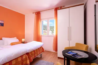 Krevet ili kreveti u jedinici u objektu Apartments Bodlovic - ZF Hvar
