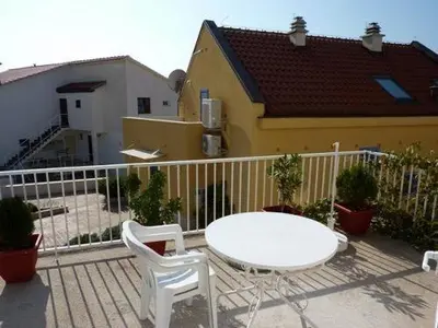 Balkon ili terasa u objektu Studio Apartment in Hvar Town with Sea View, Balcony, Air Conditioning, Wi-Fi (3666-1)