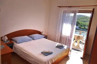 Krevet ili kreveti u jedinici u objektu Apartment Povlja 14399c