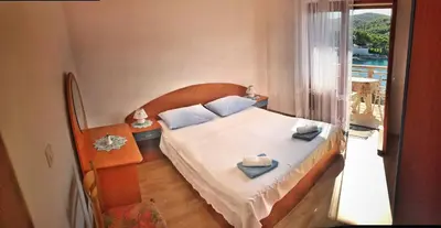 Krevet ili kreveti u jedinici u objektu Apartment Povlja 14399c