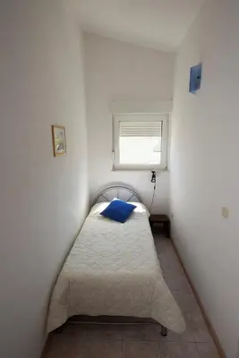 Krevet ili kreveti u jedinici u objektu Studio Apartment in Duce with Sea View, Balcony, Air Conditioning, Wi-Fi (132-4)