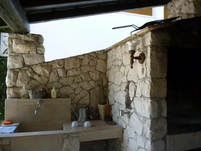 Tlocrt objekta Studio Apartment in Duce with Sea View, Balcony, Air Conditioning, Wi-Fi (132-4)