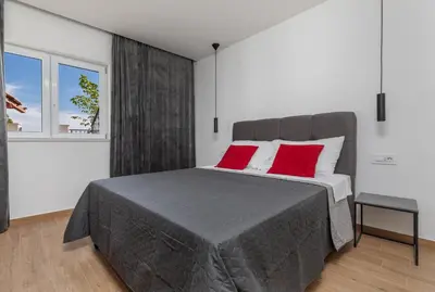Krevet ili kreveti u jedinici u objektu Beach house Medići