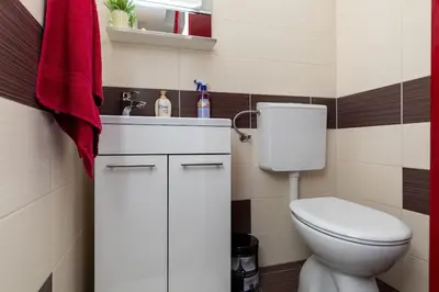 Kupaonica u objektu Beach house Medići