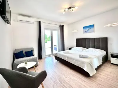 Krevet ili kreveti u jedinici u objektu Villa Duce in Omis, private pool